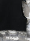 INTO THE EAST 25 Autumn/Winter Flower Handle Embroidery Button Vest ITE-E1DGAW057BL22VE-HEI black